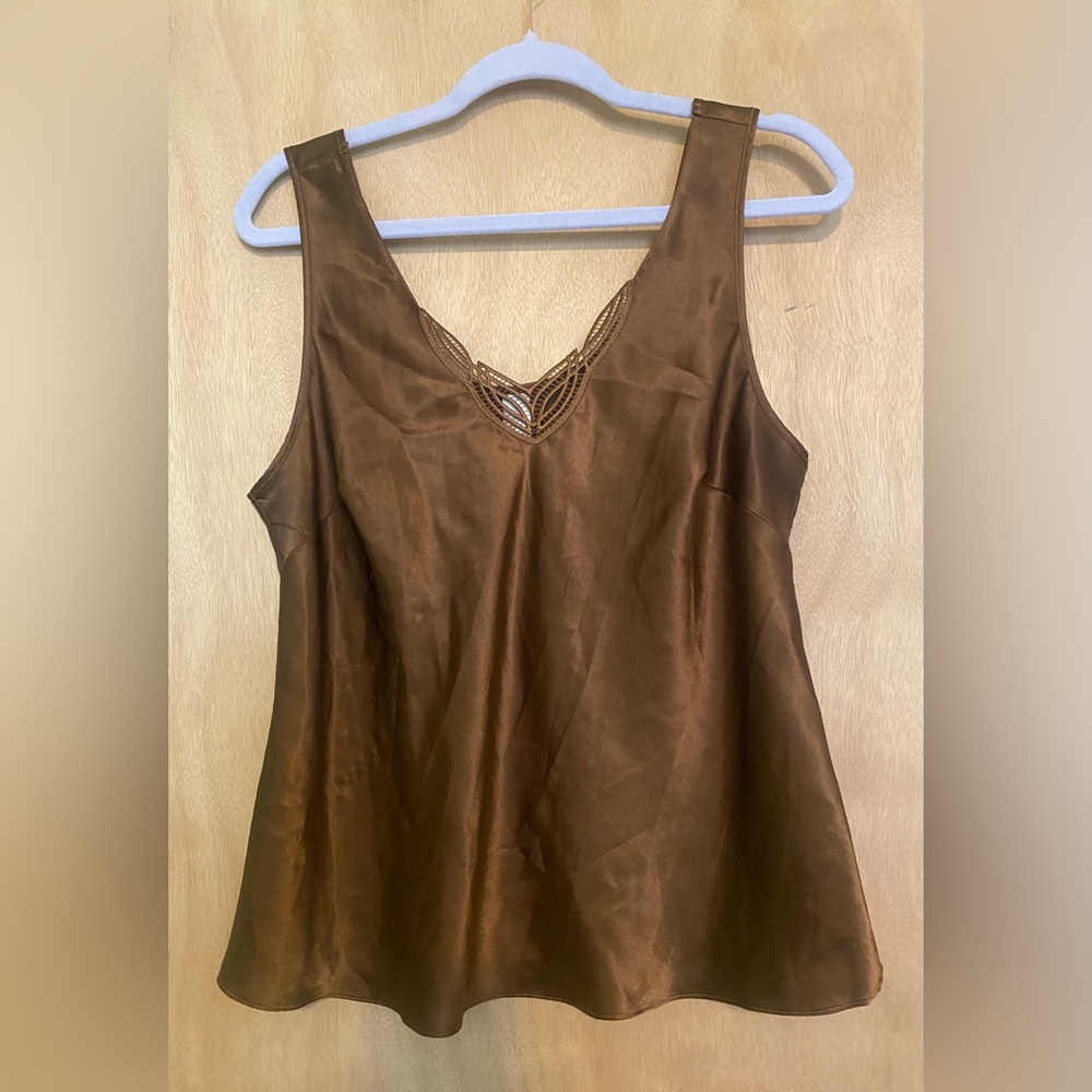 Elegant Brown Tank Top